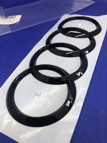Anello nero logo badge audi - anello,