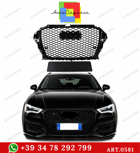 Griglia anteriore nera logo - nera,