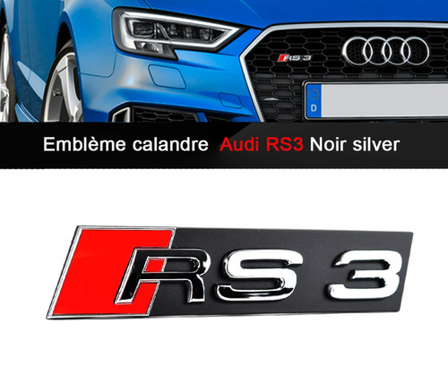 Logo audi rs3 calandre - audi, chrome