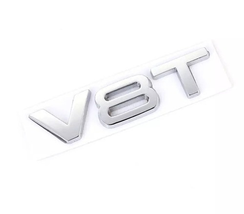 Logo chrome v8t voiture audi - logo,